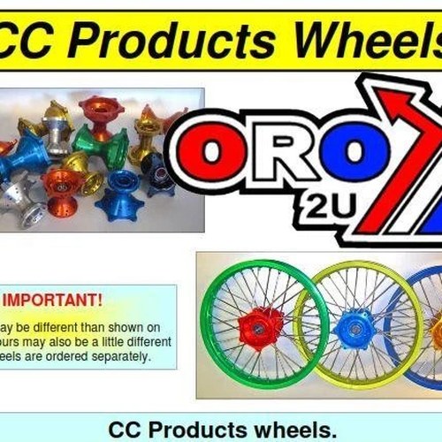 21x1.60 cc Front Wheel Silver Rim, Gold Hub Yamaha