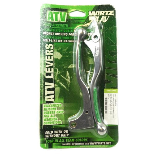 Wirtz Green Grip Lever Set Kawasaki KSF250 Mojave 1987-1995 / 2003-2004
