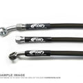 Fir Braided Front Brake Hose Black, Suzuki RM125 04-08, RM250 04-08