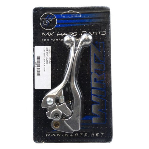 Wirtz Black Grip Forged Lever Set Yamaha YZ80 2001, YZ85 2002-2005