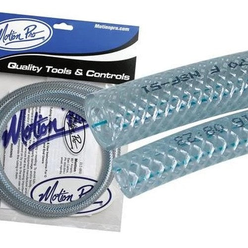 Motion Pro Braided Fuel Pipe, ID 6 x OD 12.5, Clear