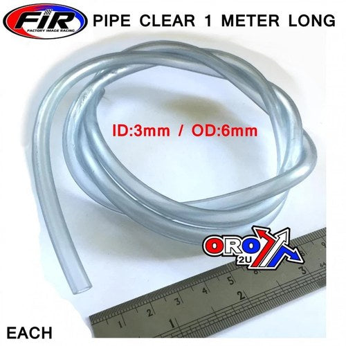 1M Clear Fuel Line 3mm, Clear