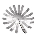 Offset Feeler Gauge 16 Fingers Stainless Steel 0.127-0.508mm Twin Marked