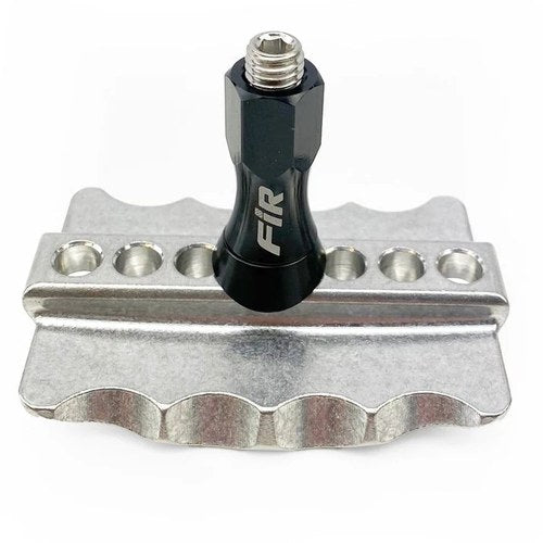 Heavy Duty Silver CNC Alloy Tyre Rim Lock 2.15