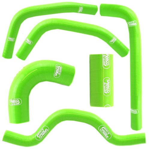 Samco Green 6 Piece Hose Kit Kawasaki KX250F 2009-2016