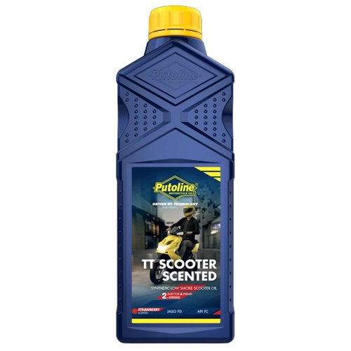 Putoline TT Scooter 2t Oil, Strawberry (SCENTED) 1lt