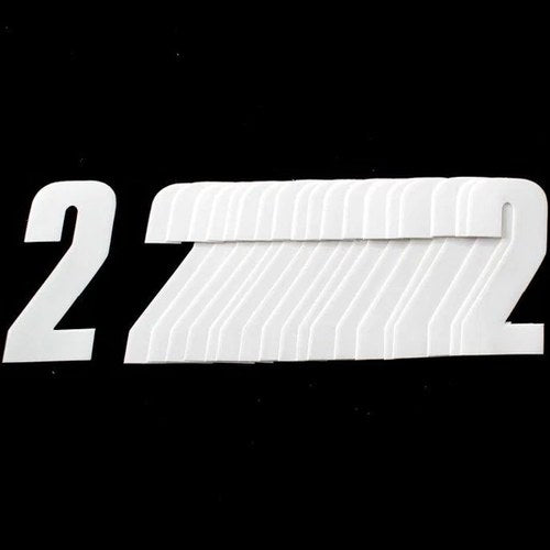4.5"/11cm White Number 2, PK/20