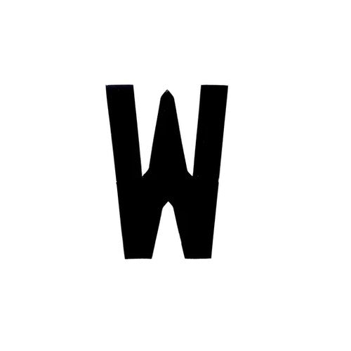 Number Plate Digits Big W Each