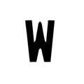 Number Plate Digits Big W Each