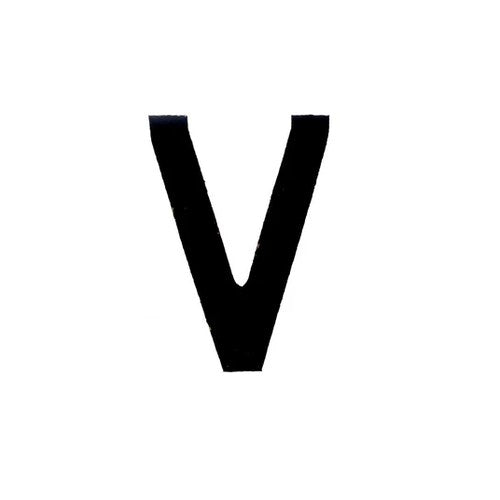 Number Plate Digits Big V Each