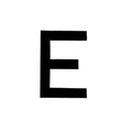 Number Plate Digits Big E Each