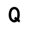 Number Plate Digits Big Q Each