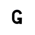 Number Plate Digits G Each