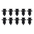 M10 Plastic Center Push Fender Clips Rivets, 10mm x 15mm x 20mm (PACK OF 10)