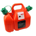 Dual Fuel Can 2LT/5LT, For use with 2 stroke strimmers, chainsaws