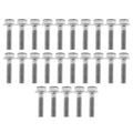 M6 x 25mm Flange Bolt, Pack OF 25, 10mm Hex