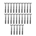 M6 x 45mm Flange Bolt, Pack OF 25, 10mm Hex
