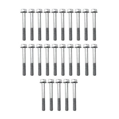 M6 x 50mm Flange Bolt, Pack OF 25, 10mm Hex