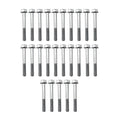 M6 x 50mm Flange Bolt, Pack OF 25, 10mm Hex