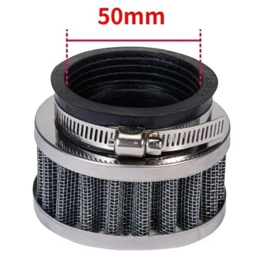 50mm Air Filter With Rubber Bolt ON 48-50mm