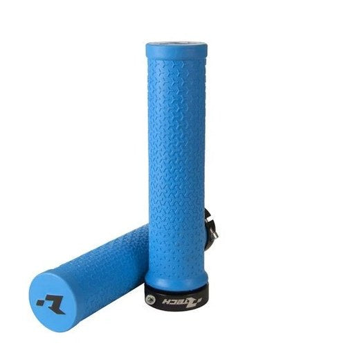 R-TECH Bike Bicycle Lock ON Grips - Light Blue