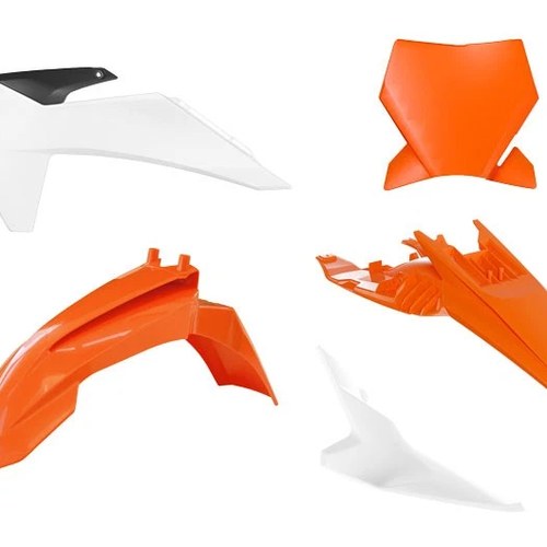 Rtech ORANGE/WHITE/BLACK Plastic Kit KTM SX65 2024-2025