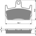 Goldfren AD131, FA234, FA269, SBS710, VD962 Disc Pads (Pair)
