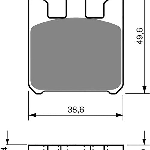 Goldfren AD200, FA369, VD354, SB S788, FDB2164, DP942 Disc Pads (Per 4)