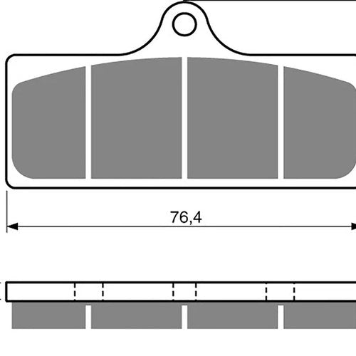 Goldfren AD218, FA315, Lockheed 4 Piston Caliper CP4488 Disc Pads (Pair)