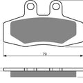 Goldfren AD026, VD936, FA132, FDB651, SBS621 Disc Pads (Pair)