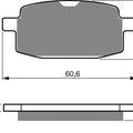 Goldfren AD114, VD247, FA169, SBS619 Disc Pads (Pair)