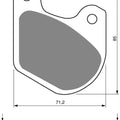 Goldfren AD062, FA72, FDB334 Disc Pads (Pair)