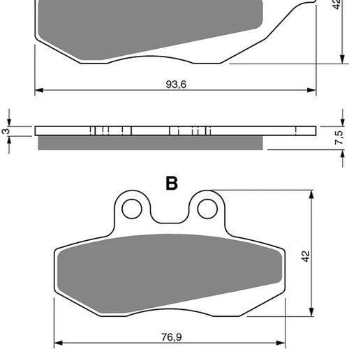 Goldfren AD215, FA374, FBD2147 Disc Pads (Pair)
