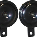 Horn 12 Volt Chrome Twin Type 90mm Diameter (Pair)