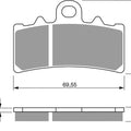 Goldfren 305-S33, FA606, SBS877 Disc Pads (Pair)