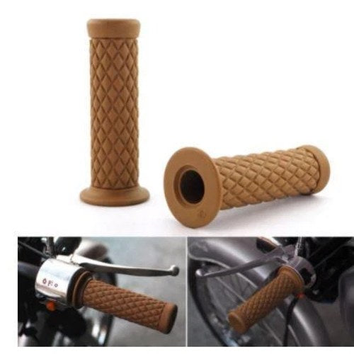Grip Set Classic Cafe Racer Retro, Khaki -