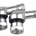 Alum Tubeless Bolt ON Tyre Valve, 10mm x 11.3mm 90� Degree Stem, Silver (PAIR)