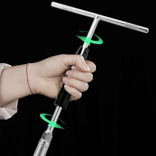 10mm T Handle Hex Socket Spinner Wrench, Rotating Grip