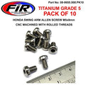 M5X8mm Pan Head Allen, Pack OF 10 / Honda Swing Arm, 93500-05008 & 90115-KV3-700