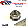 GR5 Yamaha Rear Spindle Nut, Ti-GR5 Insert / M18x1.50mm / Each, 90185-18009