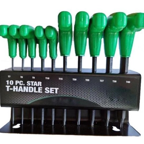 Torx Star Hex Keys T-HANDLE Set OF 10, T7 T8 T9 T10 T15 T20 T25 T27 T30 T40