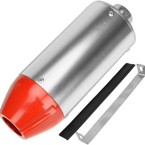 Exhust Pipe Mini SILVER/RED, 28mm Exhaust Muffler PipeClamp For CRF50, 917237