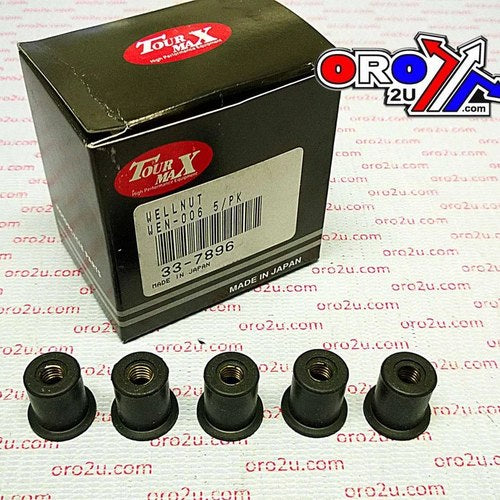 Wellnut M6 1/4S Type (5PK), Honda, Kaw, K&L 33-7896, 90156-GZ4-670, 92015-1700