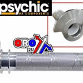 Throttle Tube With Bearing, Psychic MX-08681SL Silver, Alloy CNC Billet 2T