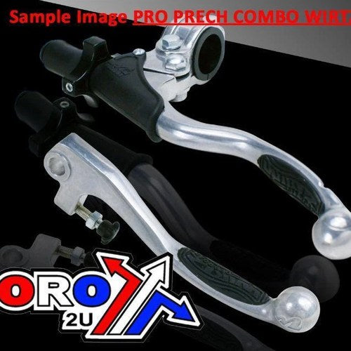 Lever Combo Set Grip Blk 4-STK, Wirtz 241-020 Pro Perch CRF250/450 07-12