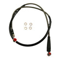 Hose Front Brake Silver / Blk, Venhill H01-1-038/P TC 450/510 07-10