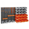 44 Bin Storage Rack Solution, Garage Organiser, Bin Hook Panel Set, BR43F