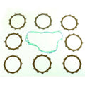 Clutch Friction Plate Set Suzuki RM250 03-05, Athena P40230086, With Gasket