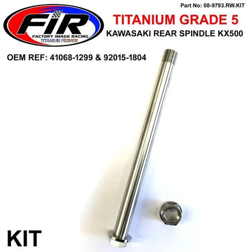 GR5 Rear Spindle Kit KX500 250 125, KX 41068-1299 & 92015-1804, Fir