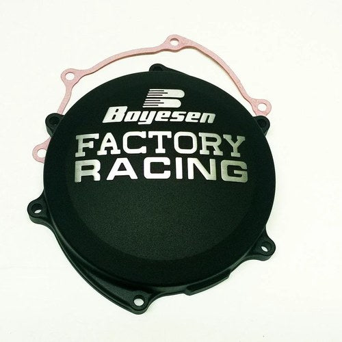 Clutch Cover 19-24 YZ250F, WR250F 20-23, Boyesen CC-37CB, Black